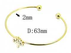 HY Wholesale 316L Stainless Steel Popular Bangle-HY58B0502KLR