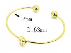 HY Wholesale 316L Stainless Steel Popular Bangle-HY58B0500KLY