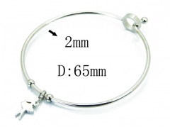 HY Wholesale 316L Stainless Steel Bangle-HY58B0474LB