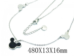 HY Wholesale Stainless Steel 316L CZ Necklaces-HY80N0357ML