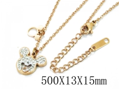 HY Wholesale Stainless Steel 316L CZ Necklaces-HY80N0351N5