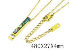 HY Wholesale Stainless Steel 316L CZ Necklaces-HY80N0391NL