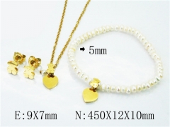 HY Stainless Steel jewelry Pearl Set-HY21S0210JWW
