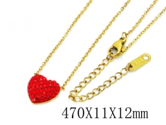 HY Wholesale Stainless Steel 316L Lover Necklaces-HY80N0385MB