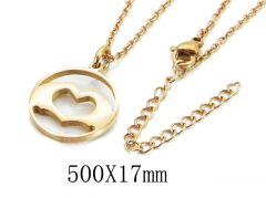 HY Wholesale Stainless Steel 316L Lover Necklaces-HY22N0609HHE