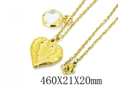 HY Wholesale Stainless Steel 316L Lover Necklaces-HY12N0136MZ