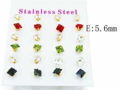 HY Stainless Steel Small Crystal Stud-HY21E0102HKF
