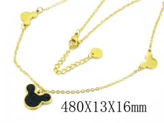 HY Wholesale Stainless Steel 316L CZ Necklaces-HY80N0358OE