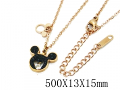 HY Wholesale Stainless Steel 316L CZ Necklaces-HY80N0354NL