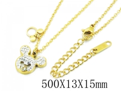 HY Wholesale Stainless Steel 316L CZ Necklaces-HY80N0350NL