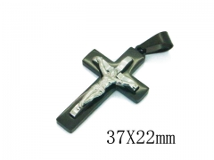 HY 316L Stainless Steel Cross Pendants-HY09P1134OX