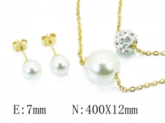 HY Stainless Steel jewelry Pearl Set-HY21S0200M5