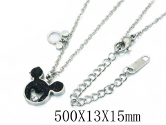 HY Wholesale Stainless Steel 316L CZ Necklaces-HY80N0352MW