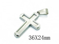 HY 316L Stainless Steel Cross Pendants-HY09P1139NQ