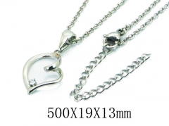 HY Wholesale Stainless Steel 316L Lover Necklaces-HY22N0617HHW