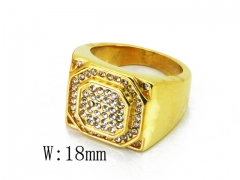 HY Wholesale 316L Stainless Steel CZ Rings-HY15R1458HJL