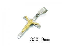 HY 316L Stainless Steel Cross Pendants-HY09P1145OW