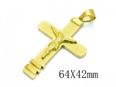 HY 316L Stainless Steel Cross Pendants-HY09P1115HHQ