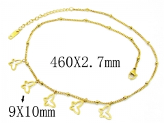HY Stainless Steel 316L Necklaces (Animal Style)-HY80N0400OR