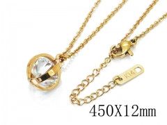 HY Wholesale Stainless Steel 316L CZ Necklaces-HY80N0363OZ