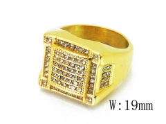 HY Wholesale 316L Stainless Steel CZ Rings-HY15R1455HKF