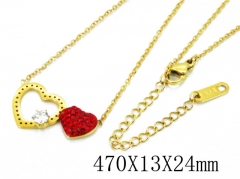 HY Wholesale Stainless Steel 316L Lover Necklaces-HY80N0373ND