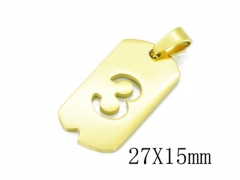 HY Wholesale 316L Stainless Steel Pendant-HY70P0733IY