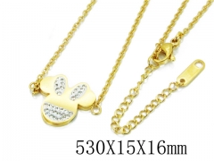 HY Wholesale Stainless Steel 316L CZ Necklaces-HY80N0356NL
