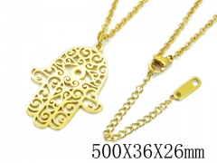 HY Wholesale Stainless Steel 316L Necklaces (Religion Style)-HY80N0360HFF
