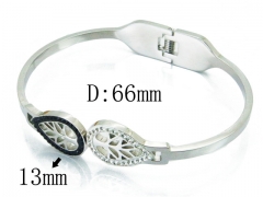 HY Wholesale Stainless Steel 316L Bangle(Crystal)-HY80B1162HBB