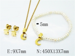 HY Stainless Steel jewelry Pearl Set-HY21S0208JEE