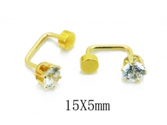 HY Stainless Steel Small Crystal Stud-HY21E0103HO
