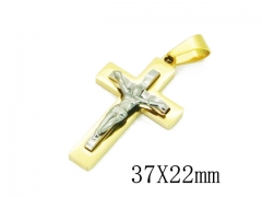 HY 316L Stainless Steel Cross Pendants-HY09P1133OV