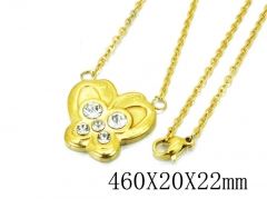 HY Wholesale Stainless Steel 316L CZ Necklaces-HY12N0135JL