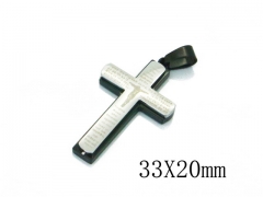HY 316L Stainless Steel Cross Pendants-HY09P1138NL
