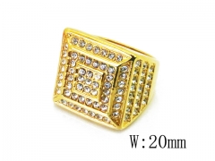 HY Wholesale 316L Stainless Steel CZ Rings-HY15R1456HLR