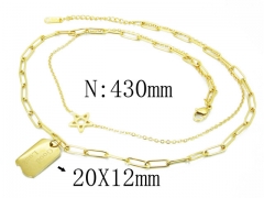 HY Wholesale Stainless Steel 316L Necklaces-HY80N0376HFF