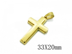 HY 316L Stainless Steel Cross Pendants-HY09P1136NS