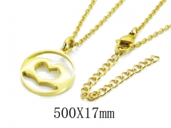 HY Wholesale Stainless Steel 316L Lover Necklaces-HY22N0608HHR
