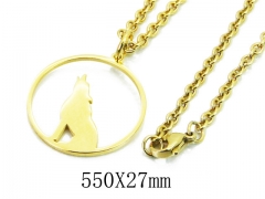 HY Stainless Steel 316L Necklaces (Animal Style)-HY22N0605HIE