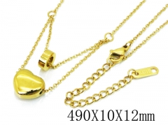 HY Wholesale Stainless Steel 316L Lover Necklaces-HY80N0389NL