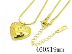 HY Wholesale Stainless Steel 316L Lover Necklaces-HY32N0202PG