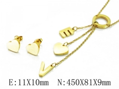 HY Wholesale 316L Stainless Steel Lover jewelry Set-HY64S1189HJF