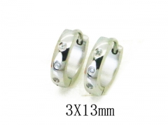 HY Stainless Steel 316L Huggie Hoop Earrings-HY05E1950OE
