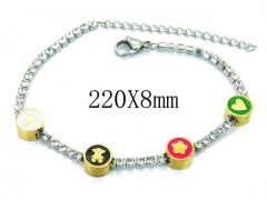 HY Stainless Steel 316L Bracelet (Bear Style)-HY64B1437IIX