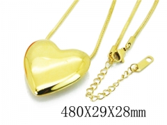HY Wholesale Stainless Steel 316L Lover Necklaces-HY32N0201HEE