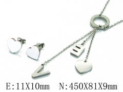 HY Wholesale 316L Stainless Steel Lover jewelry Set-HY64S1190HHW