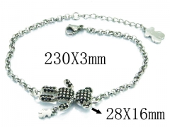 HY Stainless Steel 316L Bracelet (Bear Style)-HY90B0408HOT