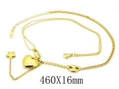 HY Wholesale Stainless Steel 316L Lover Necklaces-HY32N0199HHX