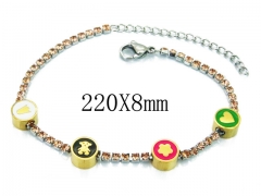 HY Stainless Steel 316L Bracelet (Bear Style)-HY64B1439IIV